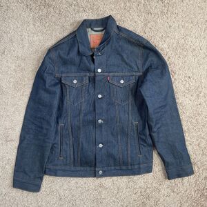 Levi's Trucker Jacket Mens Large Blue Denim Dark Wash 72334-0207